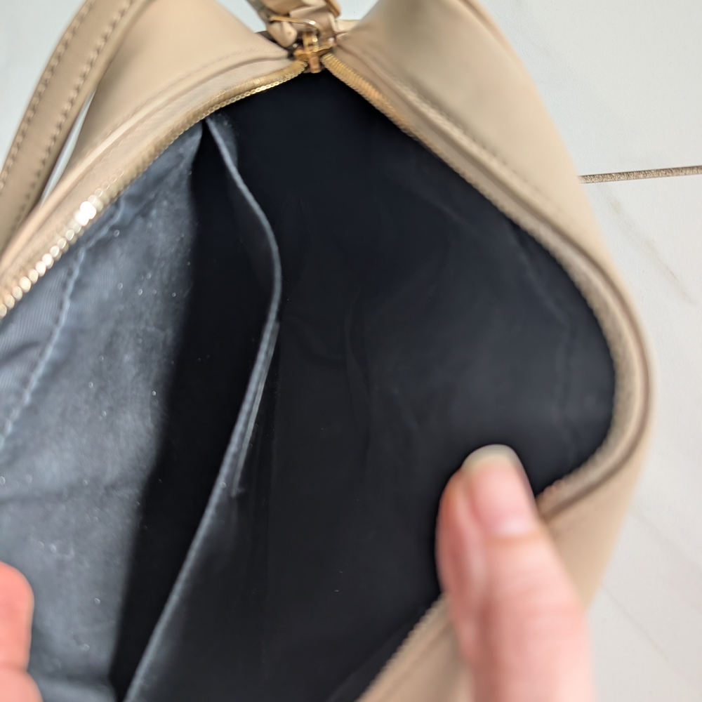 Yves Saint Laurent Taupe Quilted Crossbody Bag - Picture 4 of 16